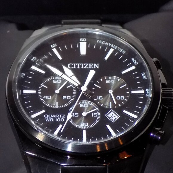 Citizen Men's Black Chronograph Tachymeter Date Watch GN-4-S, 0520-S114268 - Picture 2 of 7